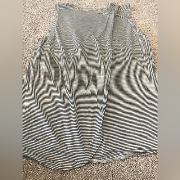 Marine Layer Striped Sleeveless Top, Tulip Back, Navy Blue/White, Lightweight,XL - Picture 12 of 16